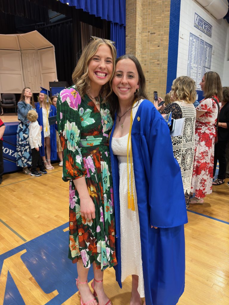 Kara is pictured with Anna McCarty, the teacher who inspired her to reflect deeply on her beliefs and ultimately take the steps to convert.